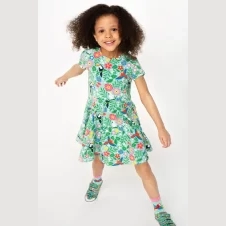 Rochie Frugi Spring Skater Tropical Birds - imagine 2