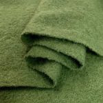 Jachetă din lână fiartă Moss Green, dublată cu plush de merinos - imagine 3
