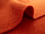 Jachetă din lână fiartă Terracotta, dublată cu plush de merinos - imagine 2